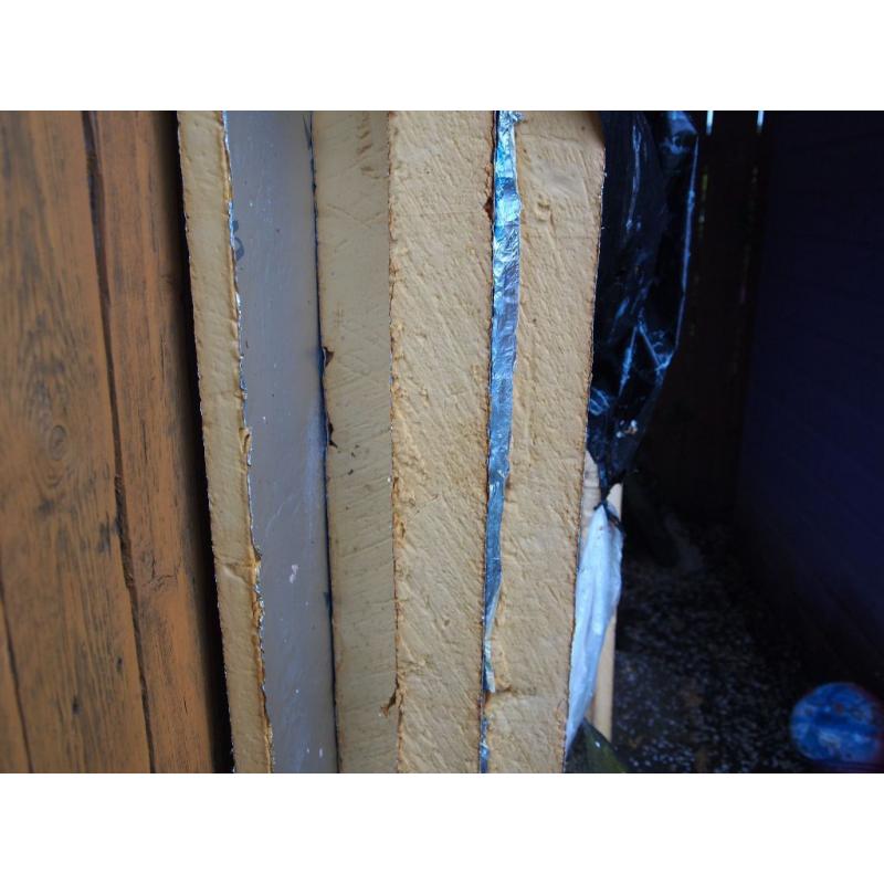 QuinnThermal insulation board 50mm 25mm Like kingspan Celotex 8ft x 4ft sheets