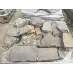 Black slate for flooring or cladding