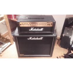 Marshall MG 100 HDFX head & JCM 1936 2x12 cab