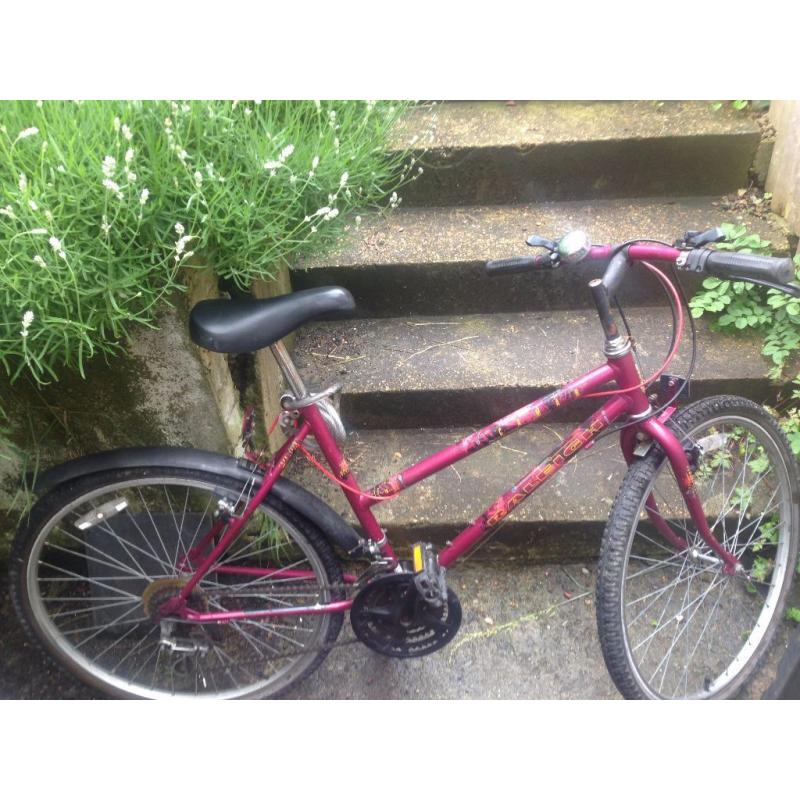 woman mountain bike