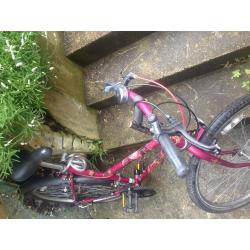 woman mountain bike