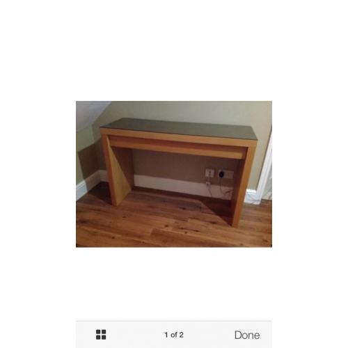 WANTED ikea malm oak veneer dressing table. (120cm)