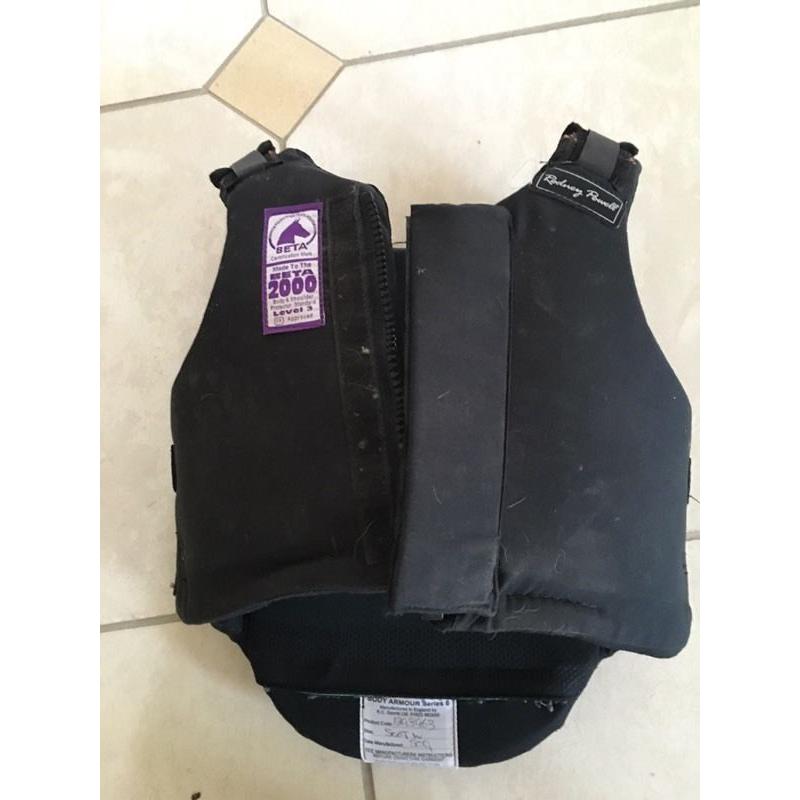Children's horse riding back protector