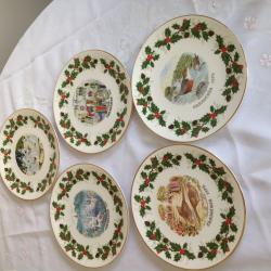 Twelve days of Christmas decorative Royal Grafton plates
