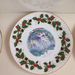 Twelve days of Christmas decorative Royal Grafton plates