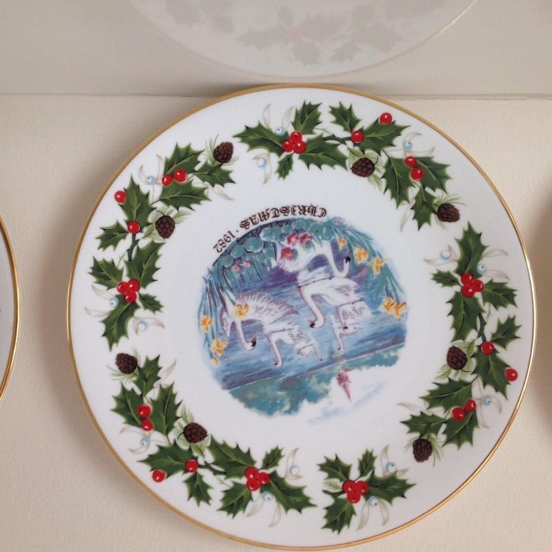 Twelve days of Christmas decorative Royal Grafton plates