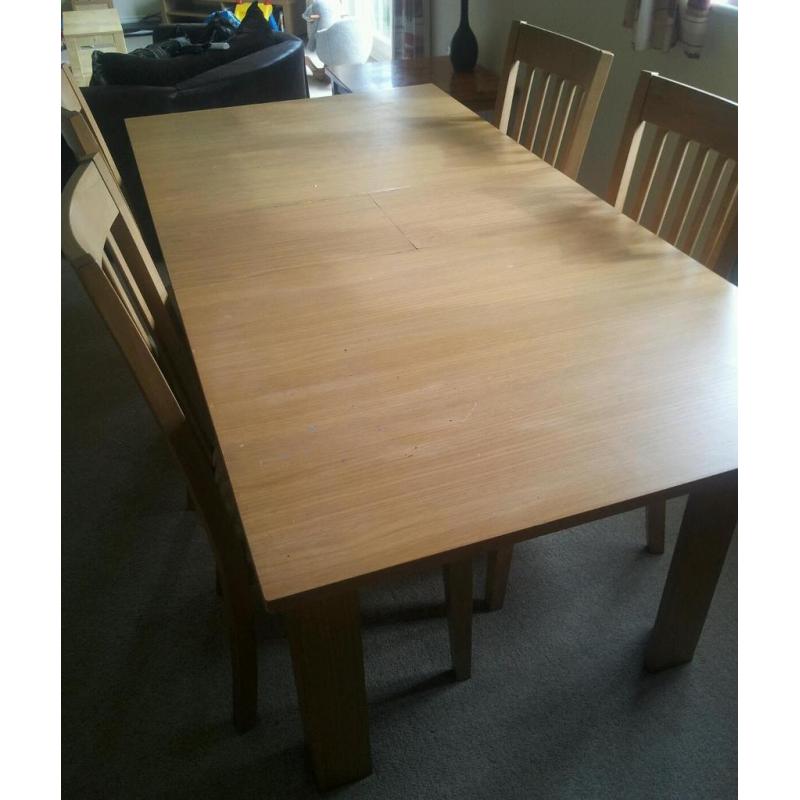 Dining table with 4 chairs