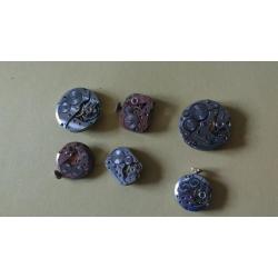 Collectible Rare old watch dials and mechanism x6