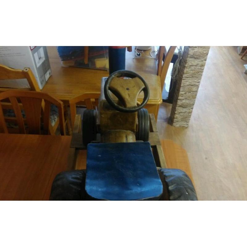Handmade Kids wooden rocking tractor
