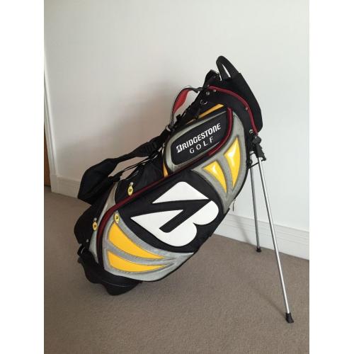 BRIDGESTONE Golf Cart Bag Black - (Unused but without labels) Ideal gift for Fathers Day!