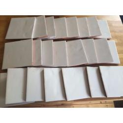 24 x Marlborough tiles. Antique white hand made from Contemporary Classics