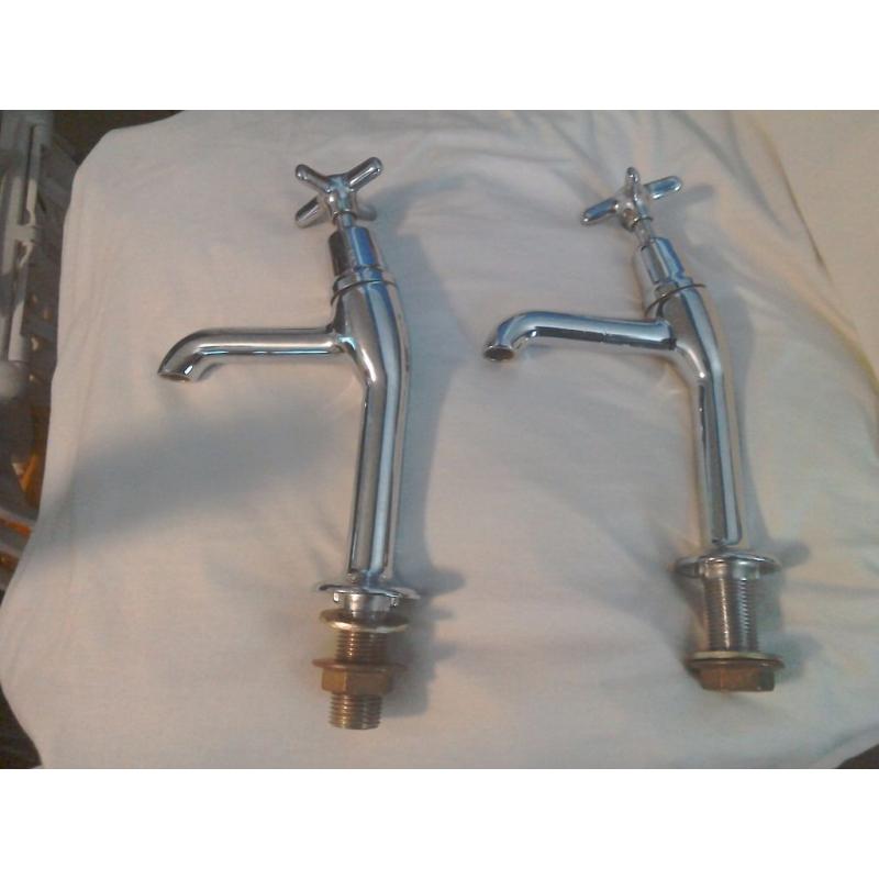 New unused sink taps