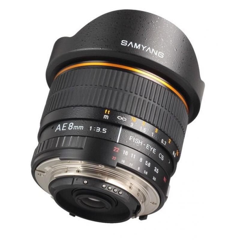 Perfect Condition Samyang 8mm Fisheye Lens for Canon