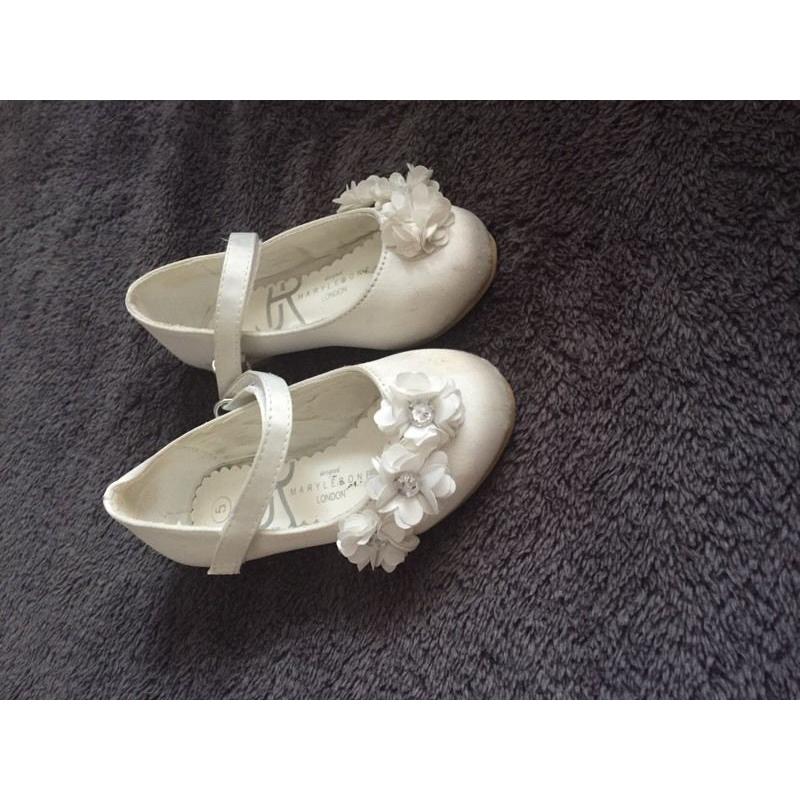 Bride maid. Flower girl shoes