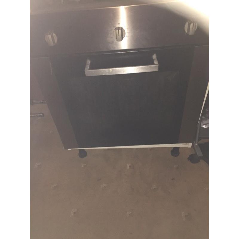 Electric oven and gas hob in stainless excellent condition 50