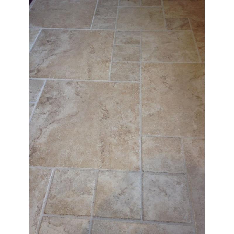 6 sq metres of Pastorelli Porcelain "limestone effect" Modular tiles.