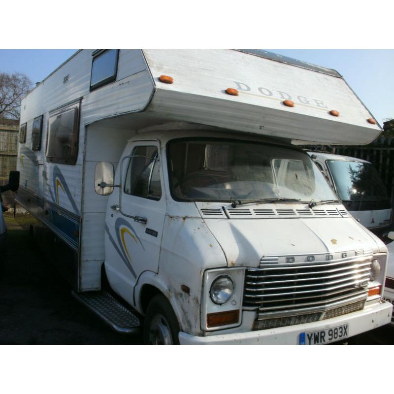 1982 Dodge 50 Motor Caravan in need of restoration