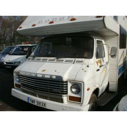 1982 Dodge 50 Motor Caravan in need of restoration