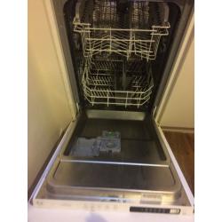 Slimline dishwasher integrated