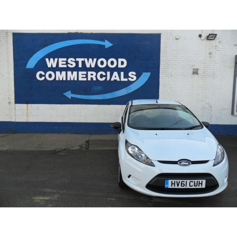 FORD FIESTA VAN 1.4TDCi 70PS 3DR DIESEL EURO 5 WHITE 61REG
