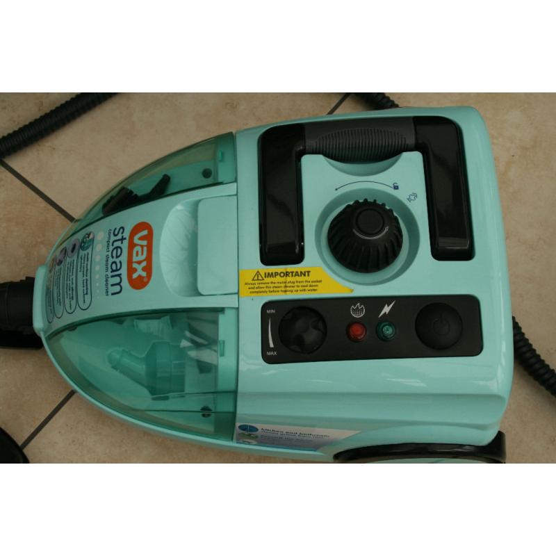VAX STEAM CLEANER MODEL V-081 WITH ALL ACCESSORIES LIKE NEW IN ORIGINAL BOX