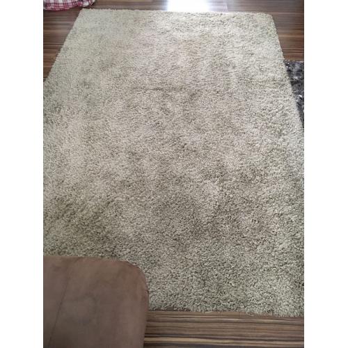 Large beige rug