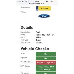 2007 ford transit 2.4 tdci 6 speed