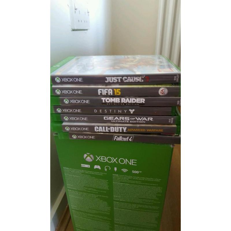 Xbox one. Games. 1 controller