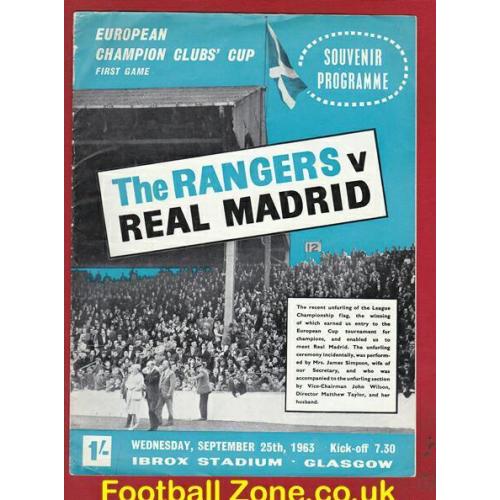 Old Glasgow rangers program's