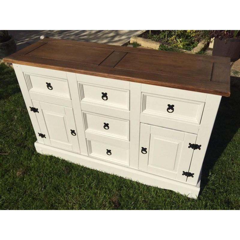 Corona Pine Sideboard in White