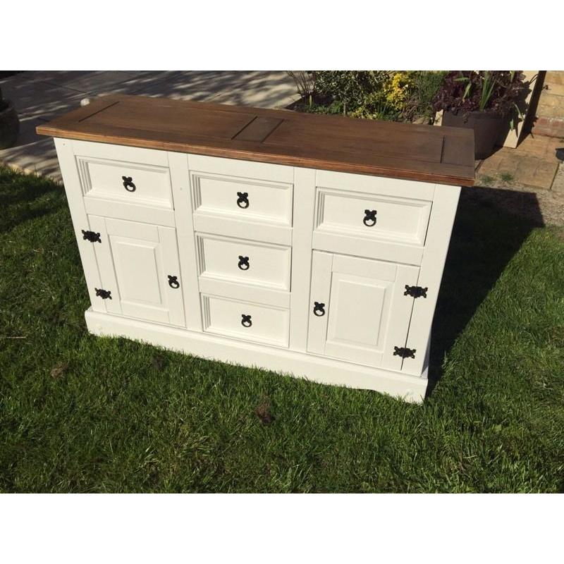 Corona Pine Sideboard in White