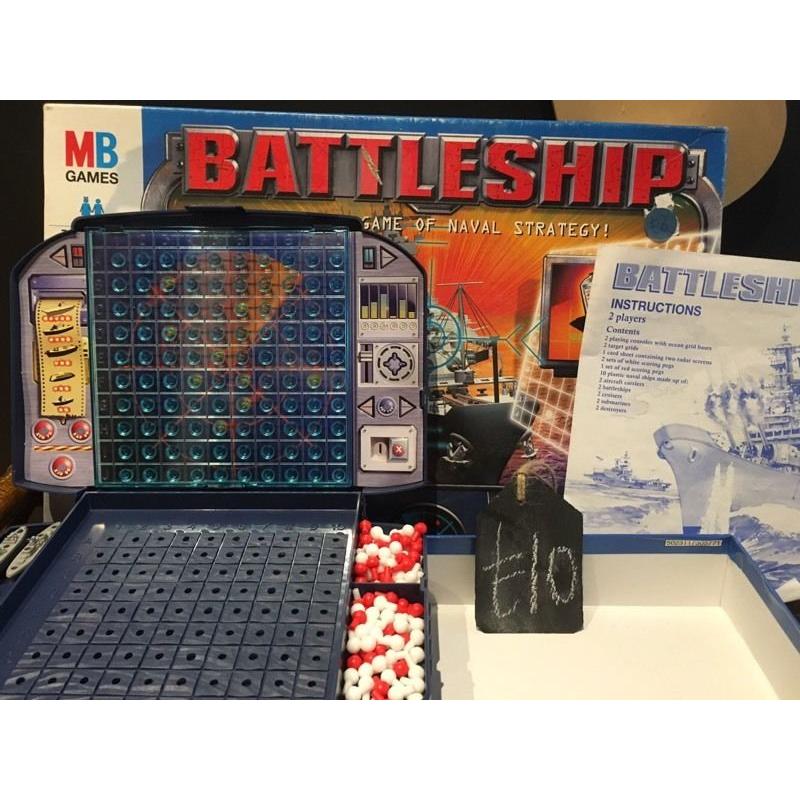 Board game battleship children's travel game complete fun