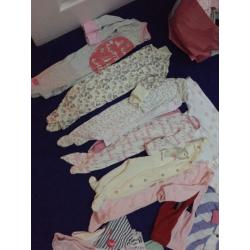 Newborn/0-3 mainly girls clothes