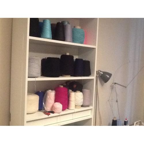 Knitting machines, wool, wool winder, books