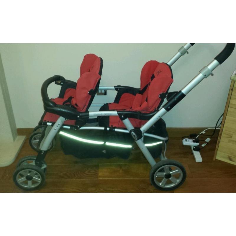 Baby carriers twin two 2 kids