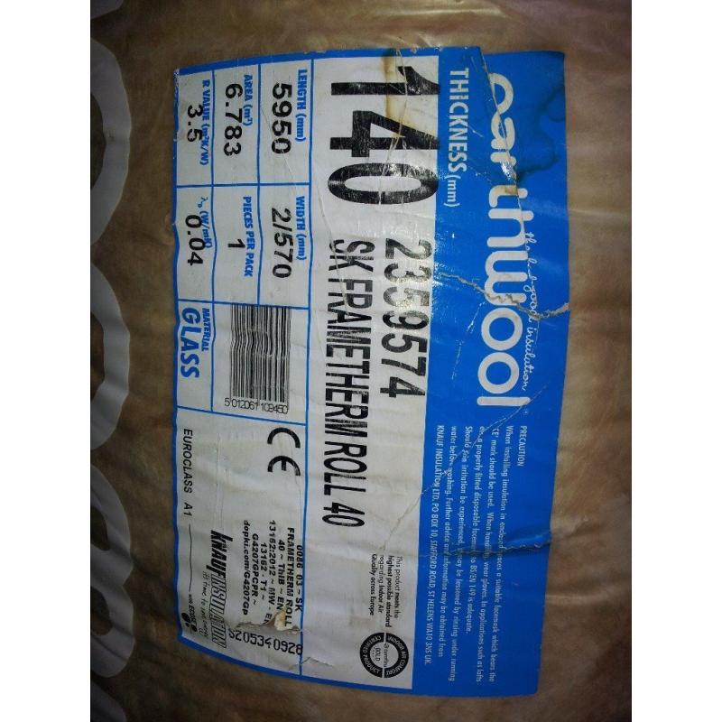 Loft insulation- Knauf SK Frametherm 140/100 rolls (13 off)