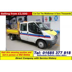 2009 - 09 - FORD TRANSIT T350 2.4TDCI 100PS RWD CREW CAB DROPSIDE (GUIDE PRICE)