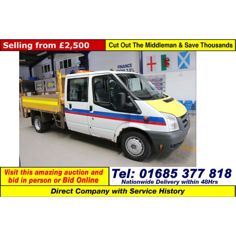 2009 - 09 - FORD TRANSIT T350 2.4TDCI 100PS RWD CREW CAB DROPSIDE (GUIDE PRICE)