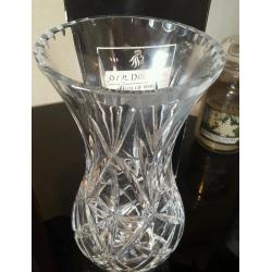 Royal doulton crystal vase