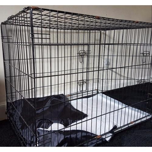 Foldable dog cage