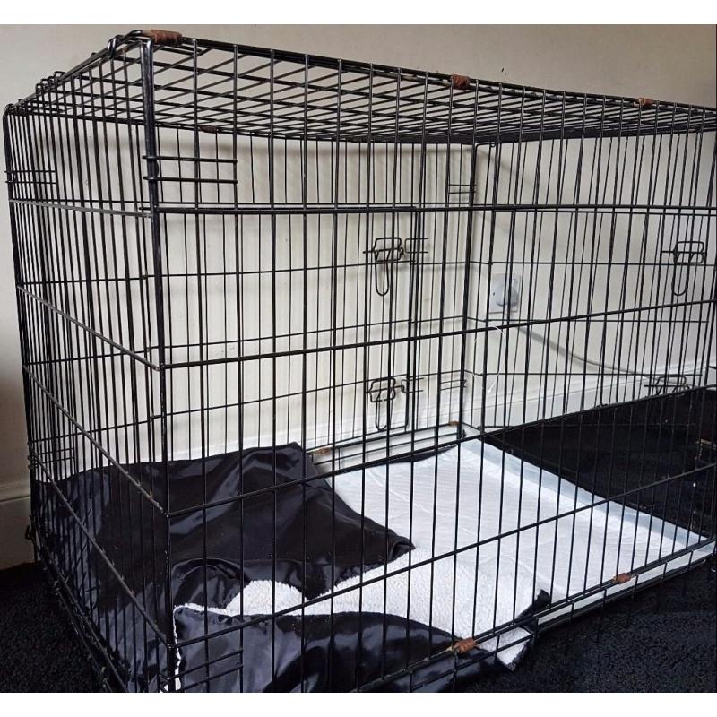 Foldable dog cage