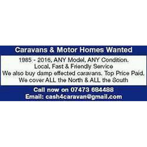 I am looking for a touring caravan 2/4/5 berth
