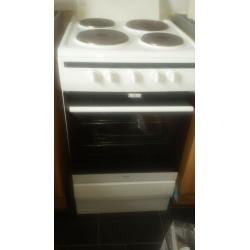 Amicable 508EE1W 50cm Single Oven Electric Cooker with Sealed Plate Hob