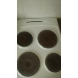 Amicable 508EE1W 50cm Single Oven Electric Cooker with Sealed Plate Hob