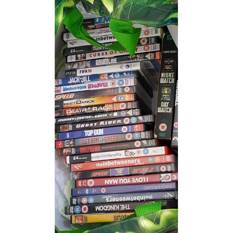 Bag full of dvds