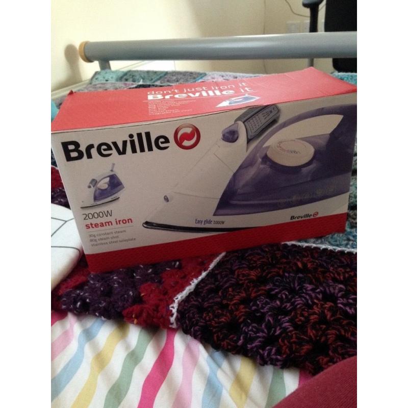 New in box breville iron