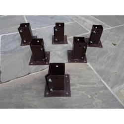 Boltdown fence post support