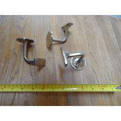 Handrail brackets for staircase handrail. Packs of 5 brackets.