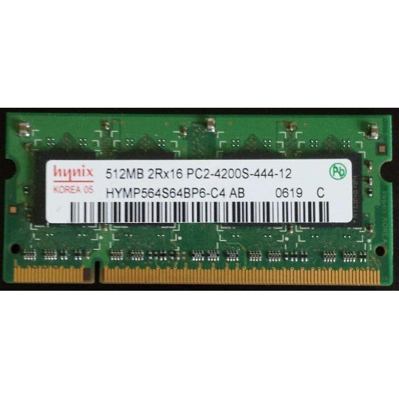 Hynix 512mb 2Rx16 PC2-4200S-444-12 Ram Laptop (1--Available !)