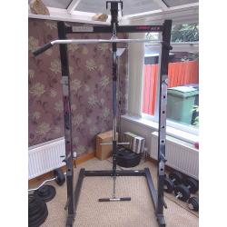 Marcy heavy duty half rack with high and low pulleys